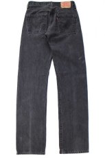 画像3: Levi'sリーバイス 501 ブラック デニムパンツ W29 L34★SDP4605 (3)