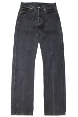 画像2: Levi'sリーバイス 501 ブラック デニムパンツ W29 L34★SDP4605 (2)