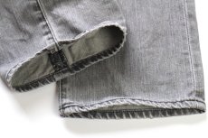 画像7: Levi'sリーバイス 501 USED加工 先染め グレー デニムパンツ W33 L34★SDP4592 (7)