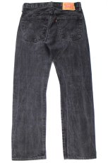 画像3: Levi'sリーバイス 501 ブラック デニムパンツ W31 L30★SDP4602 (3)