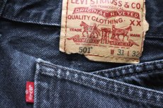 画像5: 00s Levi'sリーバイス 501 ブラック デニムパンツ W31 L32★SDP4604 (5)