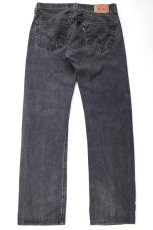 画像3: 00s メキシコ製 Levi'sリーバイス 501 ブラック デニムパンツ W34★SDP4606 (3)