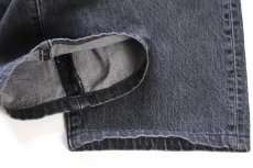 画像7: LEVI'Sリーバイス PREMIUM 501 BIGE USED加工 ストレッチ 先染め ブラック デニムパンツ カスタム W35★SDP4601 (7)