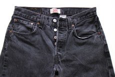 画像4: 00s Levi'sリーバイス 501 ブラック デニムパンツ W31 L32★SDP4604 (4)