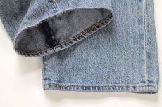 画像9: LEVI'Sリーバイス PREMIUM 501 '93 BIGE USED加工 ストレッチ デニムパンツ W32 L30★SDP4565 (9)
