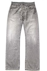 画像2: Levi'sリーバイス 501 USED加工 先染め グレー デニムパンツ W33 L34★SDP4592 (2)