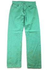画像2: Levi'sリーバイス 501 カラーデニムパンツ ライトグリーン W32★SDP4599 (2)