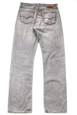 画像3: Levi'sリーバイス 501 USED加工 先染め グレー デニムパンツ W33 L34★SDP4592 (3)