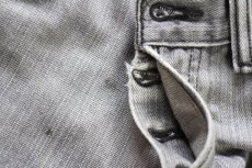 画像6: Levi'sリーバイス 501 USED加工 先染め グレー デニムパンツ W33 L34★SDP4592 (6)