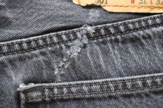 画像8: 00s Levi'sリーバイス 501 ブラック デニムパンツ W31 L32★SDP4604 (8)