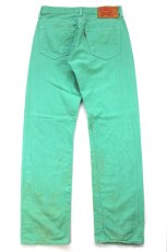 画像3: Levi'sリーバイス 501 カラーデニムパンツ ライトグリーン W32★SDP4599 (3)