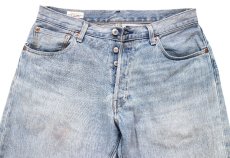 画像4: LEVI'Sリーバイス PREMIUM 501 '93 BIGE USED加工 ストレッチ デニムパンツ W32 L30★SDP4565 (4)