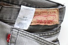 画像5: Levi'sリーバイス 501 USED加工 先染め グレー デニムパンツ W33 L34★SDP4592 (5)