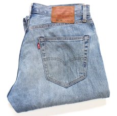 画像1: LEVI'Sリーバイス PREMIUM 501 '93 BIGE USED加工 ストレッチ デニムパンツ W32 L30★SDP4565 (1)