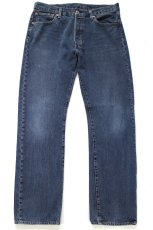 画像2: LEVI'Sリーバイス PREMIUM 501 BIGE USED加工 ストレッチ 後染め カラーデニムパンツ 紺 W34 L32★SDP4589 (2)