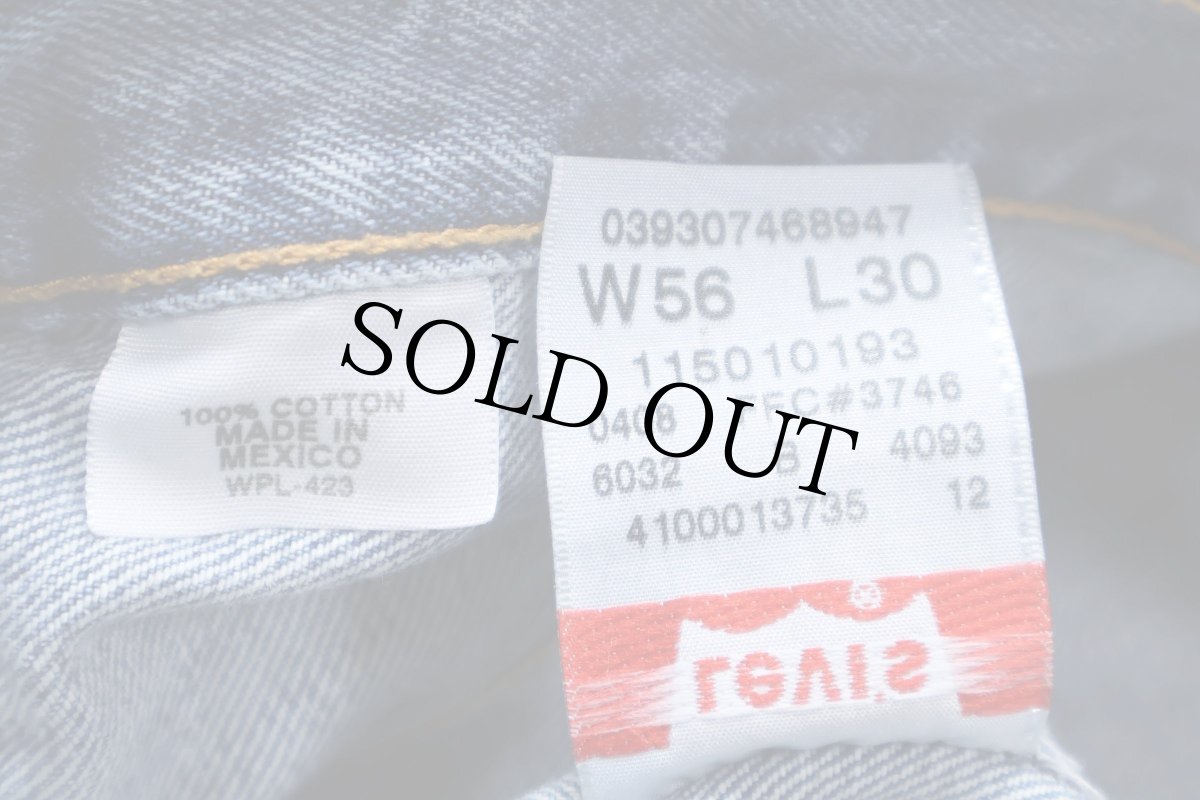 画像6: 00s メキシコ製 Levi'sリーバイス 501 デニムパンツ W56 L30★SDP4482 超特大 バナー ディスプレイ (6)