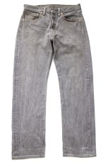 画像2: Levi'sリーバイス 501 先染め グレー デニムパンツ W32★SDP4594 (2)