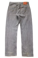 画像3: Levi'sリーバイス 501 先染め グレー デニムパンツ W32★SDP4594 (3)
