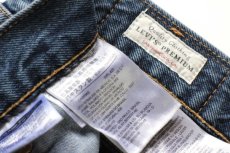 画像5: LEVI'Sリーバイス PREMIUM 501 BIGE USED加工 ストレッチ 後染め カラーデニムパンツ 紺 W34 L32★SDP4589 (5)