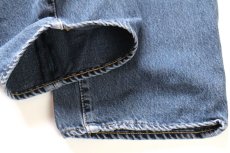 画像7: LEVI'Sリーバイス PREMIUM 501 BIGE USED加工 ストレッチ 後染め カラーデニムパンツ 紺 W34 L32★SDP4589 (7)
