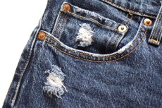 画像7: Levi'sリーバイス 501 S SKINNY ダメージ加工 ストレッチ デニムパンツ W28 L30★SDP4583 (7)