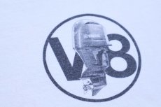 画像4: 00s YAMAHA ヤマハ V8 ブラックバス 両面プリント コットンTシャツ 白 XL (4)