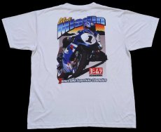 画像2: 00s Mat Mladin YOSHIMURA ヨシムラ SUZUKI スズキ 7times AMA Superbike Champion 両面 染み込みプリント ポリエステル Tシャツ XL (2)