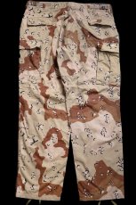 画像3: 80s 米軍 U.S.ARMY チョコチップ デザートカモ BDU カーゴパンツ XL-R (3)