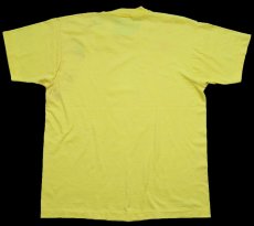 画像3: 90s USA製 Peace on Earth ライオン ヒツジ イラスト Tシャツ 黄 XL (3)