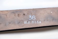 画像5: 新品★USA製 BRACKNEY LEATHER WORKS 2 PYRAMID スタッズ レザーベルト ブラック 36 (5)