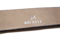 画像5: 新品★USA製 BRACKNEY LEATHER WORKS LUCKY 7 トランプ ダイス クローバー 型押し ペイント レザーベルト ブラウン 34 (5)