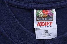 画像4: 90s USA製 EXLIGHT アメフト コットンTシャツ 紺 XL (4)