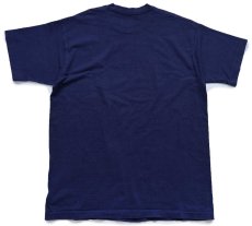画像3: 90s USA製 EXLIGHT アメフト コットンTシャツ 紺 XL (3)