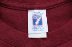 画像4: 90s USA製 LOGO7 NFL REDSKINS インディアンヘッド アメフト コットンTシャツ バーガンディ L (4)