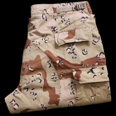 画像1: 80s 米軍 U.S.ARMY チョコチップ デザートカモ BDU カーゴパンツ XL-R (1)
