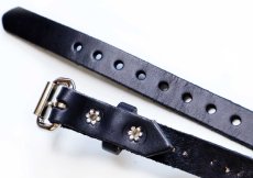 画像4: 新品★USA製 BRACKNEY LEATHER WORKS 1 PYRAMID スタッズ レザーベルト ブラック 36 (4)