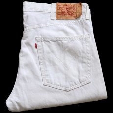 画像1: 00s Levi'sリーバイス 501 ホワイト デニムパンツ W38 L30★SDP4586 (1)