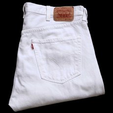 画像1: Levi'sリーバイス 501 ホワイト デニムパンツ W38 L34★SDP4587 (1)