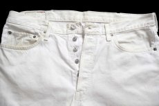 画像4: 00s Levi'sリーバイス 501 ホワイト デニムパンツ W38 L30★SDP4586 (4)