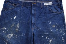 画像4: Dickiesディッキーズ ペンキ飛び デニムパンツ W44 L30★特大 (4)