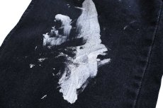 画像7: Dickiesディッキーズ ペンキ飛び ブラック デニムパンツ W33 (7)