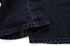 画像8: Dickiesディッキーズ ペンキ飛び ブラック デニムパンツ W33 (8)
