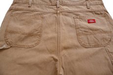 画像5: Dickiesディッキーズ ペンキ飛び ダック地 ペインターパンツ 茶 W40 L32★22 (5)