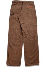 画像3: Dickiesディッキーズ ダック地 ペインターパンツ 焦げ茶 W34 L34★21 (3)
