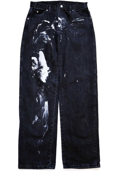 Dickiesディッキーズ ペンキ飛び ブラック デニムパンツ W33