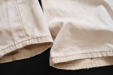 画像8: Dickiesディッキーズ ペンキ飛び&汚れ ダック地 ペインターパンツ ボロ 茶 フェード W34 L30★19 (8)