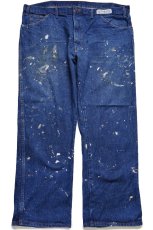 画像2: Dickiesディッキーズ ペンキ飛び デニムパンツ W44 L30★特大 (2)