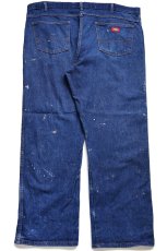 画像3: Dickiesディッキーズ ペンキ飛び デニムパンツ W44 L30★特大 (3)
