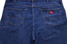 画像5: Dickiesディッキーズ ペンキ飛び デニムパンツ W44 L30★特大 (5)