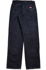 画像3: Dickiesディッキーズ ペンキ飛び ブラック デニムパンツ W33 (3)